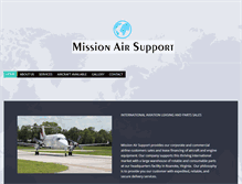 Tablet Screenshot of missionairsupport.com